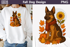 Fall Dogs Clipart | Autumn Puppy Sublimation Bundle Product Image 11