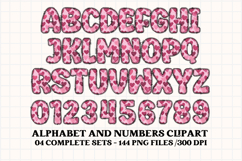 Valentine Alphabet Clip Art, valentines day letters doodle Product Image 3