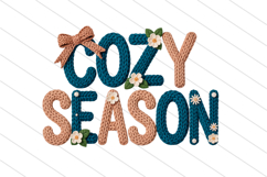 Preppy Winter Cozy Season Faux Yarn Png Product Image 1