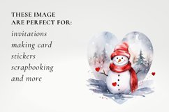 Christmas snowman clipart, snowman sublimation Product Image 3
