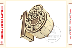 18th anniversary gift box for 0.7ml 0.5ml laser cut Ver.109 Product Image 9