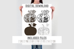 Pumpkin Halloween svg Laser Cut Sign Product Image 2