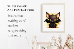Cute Halloween Bat Clipart Png for sublimation Product Image 3