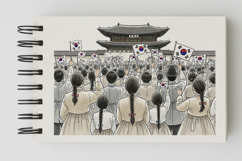 Historical Korean Independence Fighters Taegeukgi PNG Product Image 5