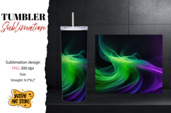 Abstract tumbler. Colorful smoke sublimation design Product Image 1