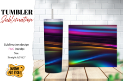 Abstract tumbler wrap. Spectrum drift sublimation design Product Image 1