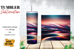 Abstract tumbler wrap. Velvet waves sublimation design Product Image 1