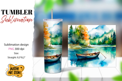 Fishing tumbler. Father&#039;s Day tumbler wrap Product Image 1