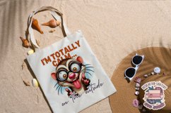 Funny Sarcasm Sublimation design PNG Quote Animal Product Image 4