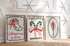 10 Coquette Christmas Wall Art Bundle Product Image 3