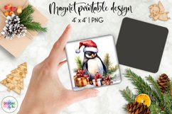 Magnet Sublimation | Watercolour Christmas Magnet Product Image 1