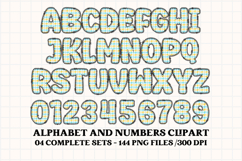 Baby Boy Digital Papers, Baby Boy doodle letters Product Image 4