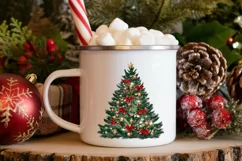 Christmas Tree Print Download - Merry Christmas PNG Product Image 4