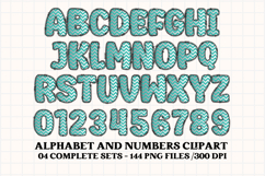 Chevron Patch Alphabet &amp; Numbers PNG Clipart Product Image 3