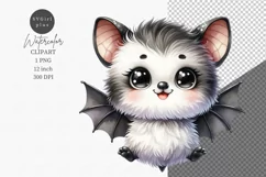 Bat clipart, Autumn clipart, Halloween clipart Product Image 1