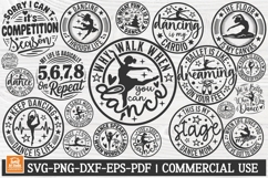 Dance Bundle SVG | Dance Svg Cut Files | Dancer Round Signs Product Image 1