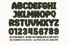 Halloween Alphabet png clipart, halloween letters doodle Product Image 3