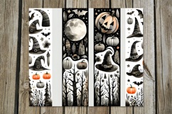 Halloween brushstroke | spooky Sublimation Tumbler design P2 Product Image 5