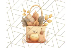 Woodland Apple Orchard Festival PNG Fall Clipart Product Image 5