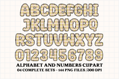 Fall Autumn Alphabet png clipart, fall autumn letters doodle Product Image 3