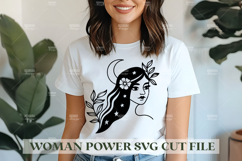 Woman Power SVG Design | Feminist SVG for Cricut&amp;Silhouette Product Image 1