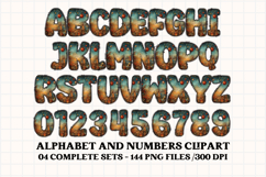 Christmas Alphabet png clipart, christmas letters doodle Product Image 3
