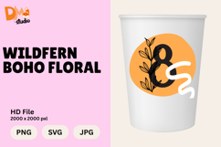 Wildfern Boho Floral Monogram Product Image 1