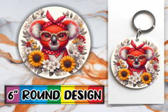 Cheerful Round Car Coaster, Cute Animals Product Image 1