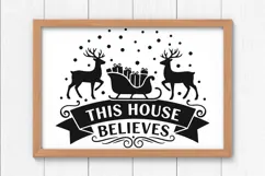 This House Believes Svg, Believe In Santa Svg, Christmas Svg Product Image 7