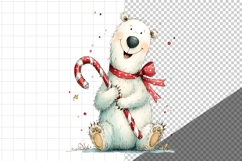 Christmas Polar Bear, Whimsical, Product Image 2
