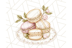 Pastel Tea Clip Art PNG with Sweets and Floral Accents Png Product Image 5