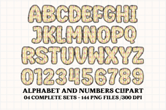 Fall Autumn Alphabet png clipart, fall autumn letters doodle Product Image 3