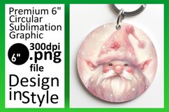 Magical Gnome Round Design Sublimation PNG Product Image 1