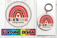 Radiant Car Coaster Circle Design, Back To School Product Image 1