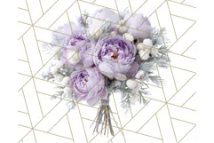 Whimsy Winter Florals Clipart PNG, Christmas Png Clipart Product Image 5