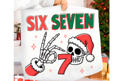 Funny Christmas Six Seven 67 Png t-shirt trendy design Png Product Image 1