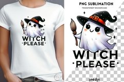 Witch Please Retro Halloween Sublimation Print, Funny Product Image 1
