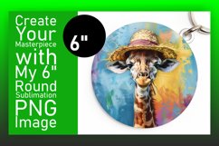 Springtime Giraffe Round Design Designs Product Image 1