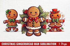 Christmas Gingerbread Man Sublimation Product Image 1