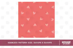 St Valentine's Day Hearts Cupid Love Seamless Pattern PNG Product Image 2