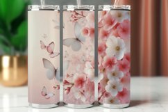 Spring Tumbler Wrap 20 oz - plum blossoms Product Image 1