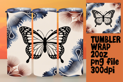 CUSTOM PNG Tumbler Design 20oz , Butterfly Product Image 1