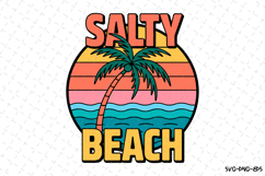 Salty Beach SVG Design | Summer | SVG Cut files Product Image 1