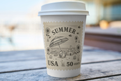 Vintage 1950 Summer Postage Stamps PNG Clipart Product Image 5