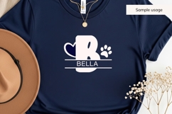 Pet Paws Split Monogram svg Bundle - 26 Letters Product Image 9