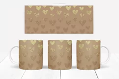 Heart Mug Wraps 10 Colours PNG & JPG Browns Product Image 11