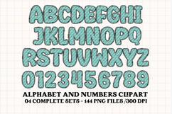 Neon Halloween Alphabet png clipart,halloween letters doodl Product Image 3