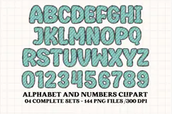 Neon Halloween Alphabet png clipart,halloween letters doodl Product Image 3