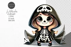 Halloween clipart, Skeleton clipart, Autumn clipart Product Image 1
