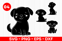 Cute Puppy Cartoon Dog Animal SVG PNG Product Image 1